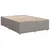 Vidaxl Box spring postelja z vzmetnico taupe 160x200 cm blago
