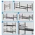HANAH HOME Krevet na sprat Defne Black 90x190 (837WST1121)