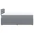 Vidaxl Boxspring postelja z vzmetnico svetlo siva 120x190 cm blago