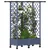 Povišeni krevet s mrežom i krovom Siva 124 x 40 x 127 cm PP