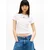 Tommy Jeans Majica temno modra/bela