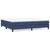 Vidaxl Box spring postelja z vzmetnico moder 200x200 cm blago