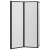 Tuš paravan Crna 132 x 2 x 140 cm Aluminij i PP