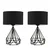 Opviq AYD-2974 Black Table Lamp Set (2 Pieces)- OŠTEĆENO