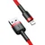 BASEUS Kabel BASEUS Cafule USB-A–Lightning, 0,5 m (rdeč)
