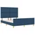 vidaXL vidaXL Postelja Modra 140x190 cm Tkanina, (22048964)