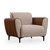 Atelier del Sofa Fotelja Aren 85x85x100cm Bež-Cimet