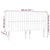 Vidaxl Vzglavje postelje temno sivo 180x5x118/128 cm blago
