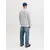 JACK & JONES Majica JJBRANDON  temno modra / pegasto siva / črna