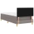 Vidaxl Postelja boxspring z vzmetnico Taupe 100 x 200 cm blago
