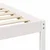 Vidaxl Posteljni okvir s stranskimi omaricami Bela 100 x 220 cm