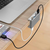 ORICO USB hub s 4 vhodi, USB 3.0, zaponka, aluminij, ORICO MH4PU