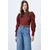 Trend Alacati Stili Ženska bluza dugih rukava Alc-X13069, Crvena