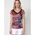 KOROSHI Majica nebeško modra/rumena/rdeča