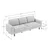 Atelier del Sofa Trosed Sparrow Extra 3, 238x89x87 cm, Krem