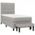 Vidaxl Box spring postelja z vzmetnico svetlo siva 90x190 cm blago
