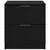 Noćni ormar 2 pcs Crni hrast 45 x 39 x 50cm Konstruirano drvo