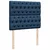 Vidaxl Box spring postelja z vzmetnico moder 120x200 cm blago