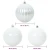 Set božićnih kuglica XL 15 pcs Bijelo Plastika