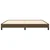 Vidaxl Posteljni okvir brez vzmetnice temno rjav 200x200 cm blago