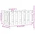 Vrtna sadilica s izgledom ograde crna 60x30x30 cm od borovine