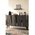 Hanah Home komoda Elips 120, 120 cm, antracit / srebrna