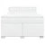 Vidaxl Box spring postelja z vzmetnico bel 160x200 cm umetno usnje