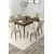 Hanah Home trpezarijski set Due, sto na razvlačenje i 6 stolica, ploča u dekoru drveta Baroque, krem tkanina Babyface