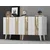HANAH HOME Komoda Isil White Gold