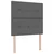 vidaXL Postelja boxspring z vzmetnico Temno siva 80 x 200 cm Blago