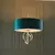 Endon 95223 - Luster na lancu 5xE27/10W/230V, prečnik 70 cm, plava/siva