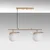 Opviq Luster Anemon-13814, 20cm, IP20, Belo-zlatne boje