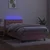 Vidaxl Box spring postelja z vzmetnico LED roza 80x200 cm žamet