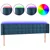 LED uzglavlje tamnoplavo 203x16x78/88 cm baršunasto