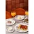 Bel/moder porcelanast krožnik o 21 cm Retro – BonBistro