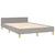 Vidaxl Posteljni okvir brez vzmetnice siv 120x190 cm blago