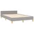 Vidaxl Posteljni okvir brez vzmetnice siv 120x190 cm blago