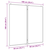 Magnetna bijela ploča sklopiva 100 x 100 x 1,7 cm aluminijska