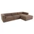 Atelier del Sofa Ugaona garnitura Mora XL 320x69x180cm Braon