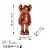 Aberto Design Dekorativna figura Yak-051, 12x26x8 cm