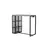 Industry barski sto 120x60x105cm beton/crni