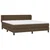 vidaXL vidaXL Box spring postelja z vzmetnico temno rjava 180x200 cm blago, (20894634)