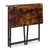 ModernHome sklopivi radni sto 80 × 45 cm, loft, tamno drvo