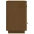 Vidaxl Nočna omarica 2 kosa medeno rjava 40x34x55 cm trdna borovina