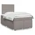 Vidaxl Box spring postelja z vzmetnico taupe 120x190 cm blago