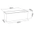 botle Komplet cvetlični lonec z učinkom betona + ročaj 19 x 56 x 19,5 cm črna
