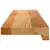 Prozorske klupice 2 kom svijetlosmeđe 80x15x2 cm masivne hrast