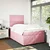 Vidaxl Box spring postelja z vzmetnico roza 120x190 cm žamet