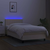 Krevet box spring s madracem LED krem 100x200 cm od tkanine