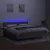Vidaxl Box spring postelja z vzmetnico LED taupe 160x200 cm blago